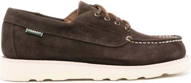 Sebago Bruin Leren Mocassins Sandalen Brown Heren