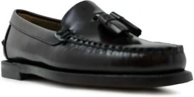 Sebago Bruine leren ballerina`s Fw24
