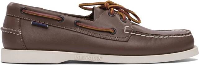 Sebago Bruine leren loafers voor heren