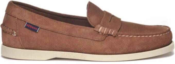 Sebago Bruine Suède Loafer Schoen