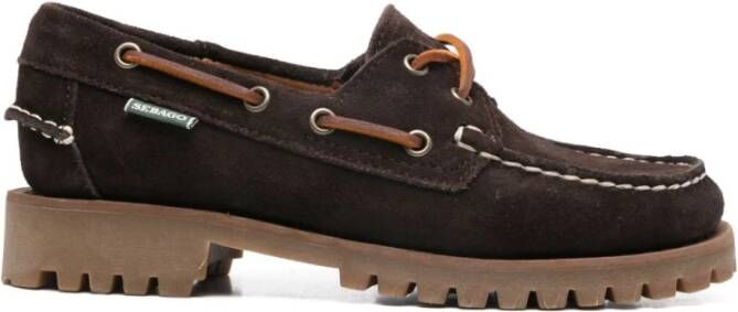 Sebago Bruine Suède Veterschoenen