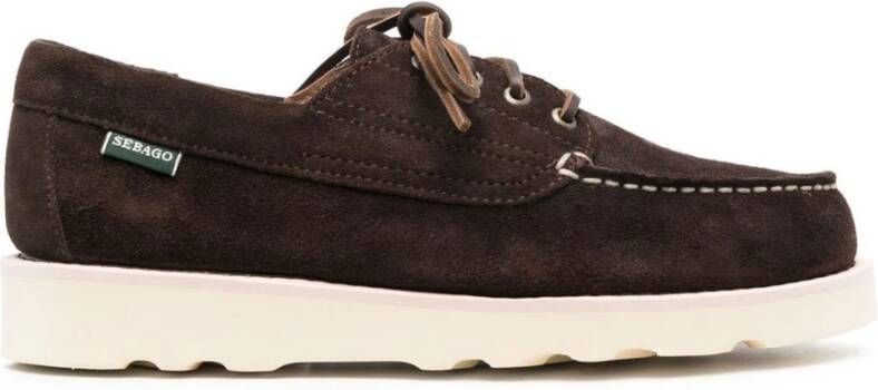 Sebago Bruine Suède Veterschoenen Loafers - Foto 2