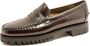 Sebago Bruine Leren Platte Schoenen voor het Winterseizoen Brown Dames - Thumbnail 8