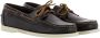 Sebago Donkerbruine Gestructureerde Loafer Brown - Thumbnail 1