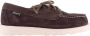 Sebago Donkerbruine Suède Veterschoenen Brown Heren - Thumbnail 1