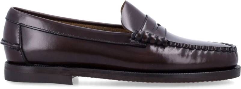 Sebago Geborsteld leren penny loafers