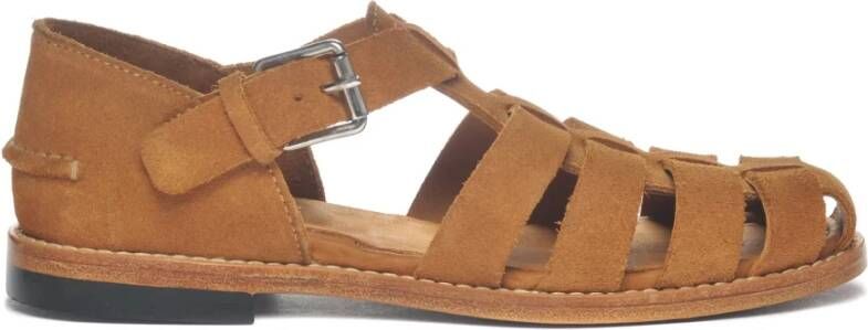 Sebago Gurkha Suède Sandaal met Verstelbare Band