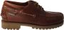 Sebago Handgemaakte Camelkleurige Leren Bootschoenen Brown Heren - Thumbnail 1
