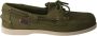 Sebago Handgemaakte Groene Leren Bootschoenen Green Heren - Thumbnail 14