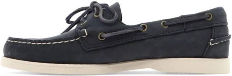 Sebago Veterschoen Heren Portland Flesh Out Blue Navy Blauw - Foto 8
