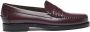Sebago Bordeauxrode Leren Instap Platte Schoenen Brown Heren - Thumbnail 23