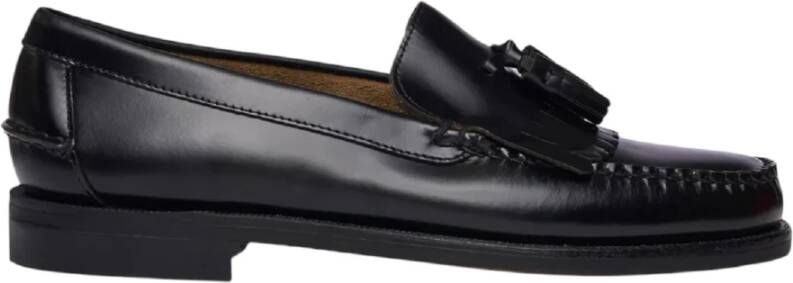 Sebago Klassieke Loafer met Franjes van Leer