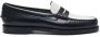 Sebago Klassieke Zwart & Wit Leren Mocassin - Thumbnail 1
