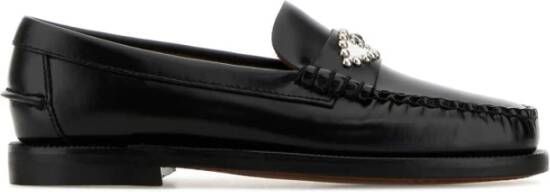 Sebago Klassieke Zwarte Leren Loafers