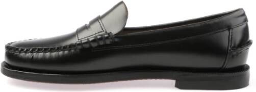 Sebago Klassieke platte schoenen in zwart Black Heren