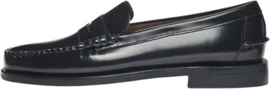 Sebago Klassieke Zwarte Wijde Loafer