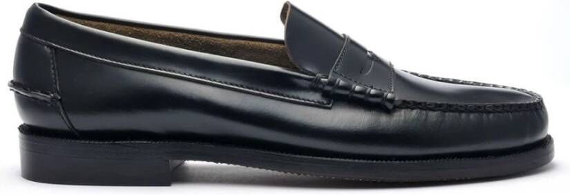 Sebago Klieke handgemaakte leren mocins Black Heren