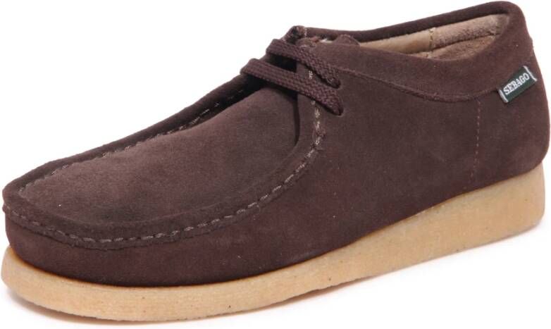 Sebago Handgemaakte Koala Mocassin in Suède Brown Heren