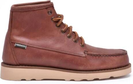Sebago Leren Enkellaarzen met Rubberen Zool