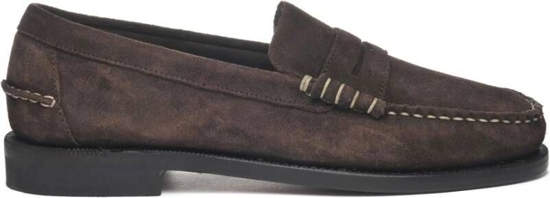 Sebago Met de hand gemaakte Suède Mocassins Brown Heren