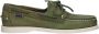 Sebago Handgemaakte Groene Leren Bootschoenen Green Heren - Thumbnail 7