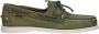 Sebago Handgemaakte Groene Leren Bootschoenen Green Heren - Thumbnail 11