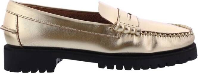 Sebago Metallic Loafer in Goud