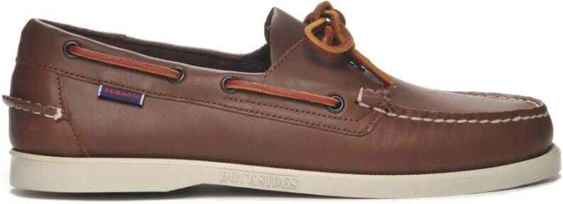Sebago Docksides Portland bruin leren bootschoenen - Foto 3
