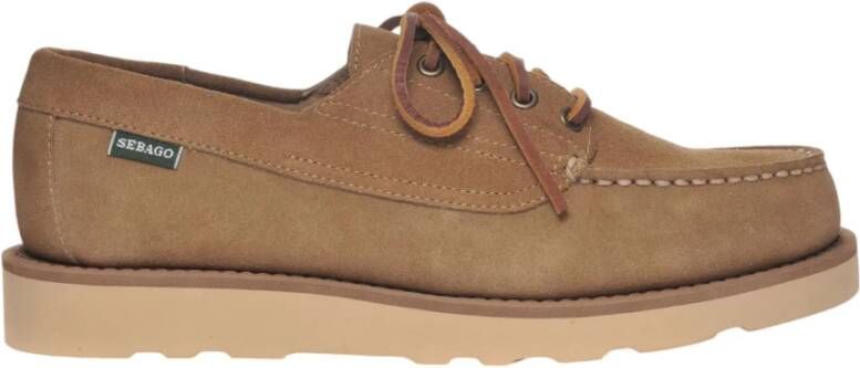 Sebago Licht Beige Suède Field Schoenen Beige Heren