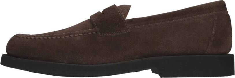 Sebago Met de hand gemaakt Suède Loafer met Uniek Design Brown Heren