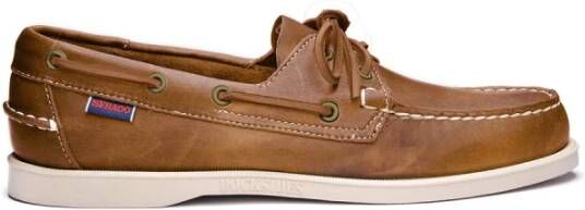 Sebago Platte Schoenen voor Vrouwen Brown Heren