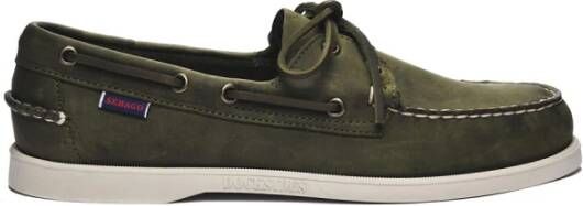 Sebago Platte Schoenen voor Vrouwen Green Heren