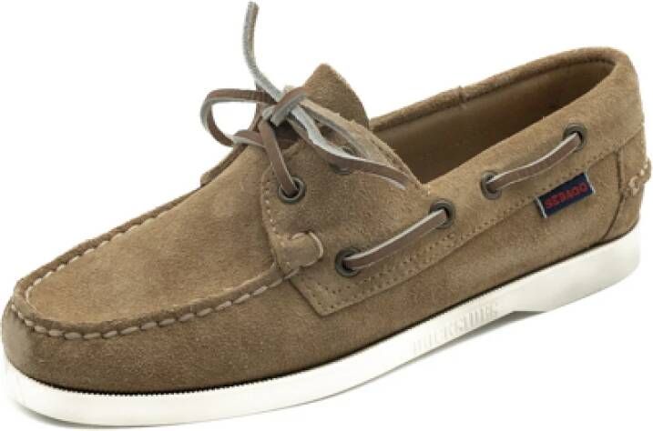 Sebago Portland Beige Paint Sailor Schoenen