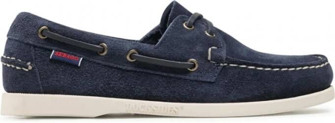 Sebago Veterschoen Heren Portland Flesh Out Blue Navy Blauw - Foto 9
