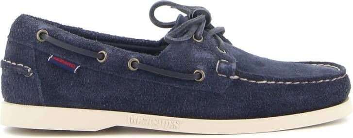 Sebago Veterschoen Heren Portland Flesh Out Blue Navy Blauw - Foto 7