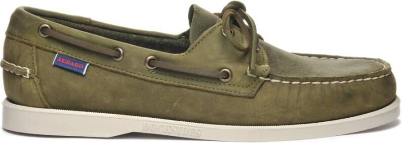 Sebago Sailor Shoes Green Heren