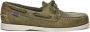 Sebago Handgemaakte Groene Leren Bootschoenen Green Heren - Thumbnail 17