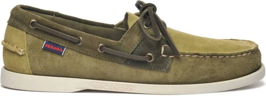 Sebago Sailor Shoes Green Heren