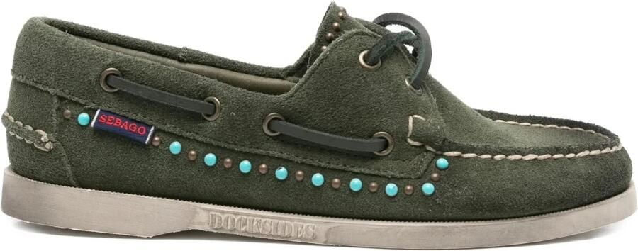 Sebago Antiek Messing Studs Vrouw Stijl