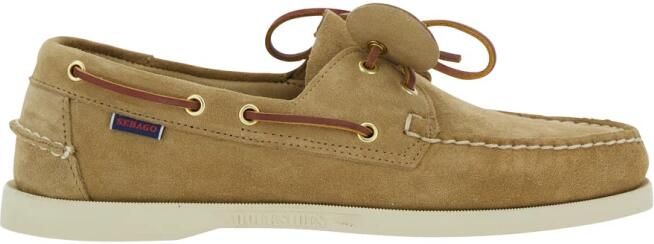 Sebago Artisan Beige Loafers met Decoratieve Veters