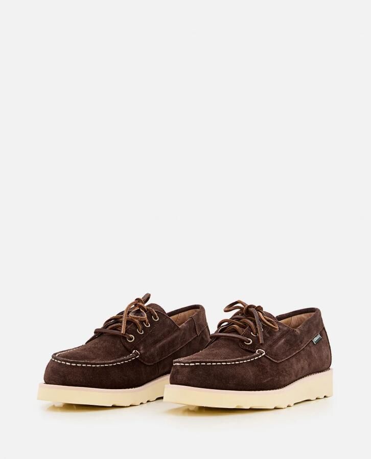 Sebago Donkerbruine Suède Veterschoenen Brown Heren - Foto 2