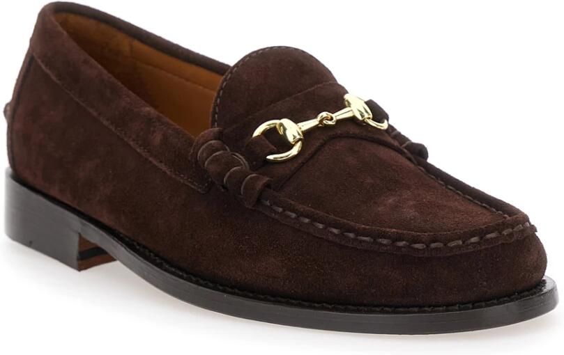 Sebago Bruine Platte Schoenen Joe Modena Suède