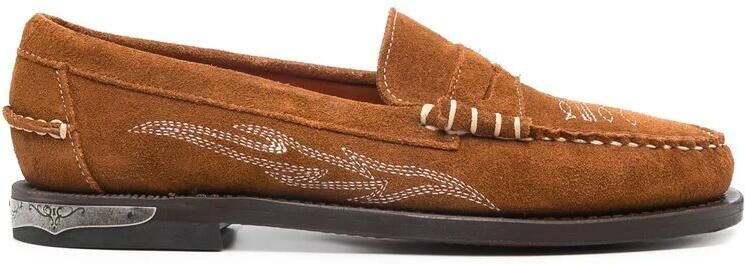 Sebago Bruine Suède Slip-On Penny Loafers - Foto 2