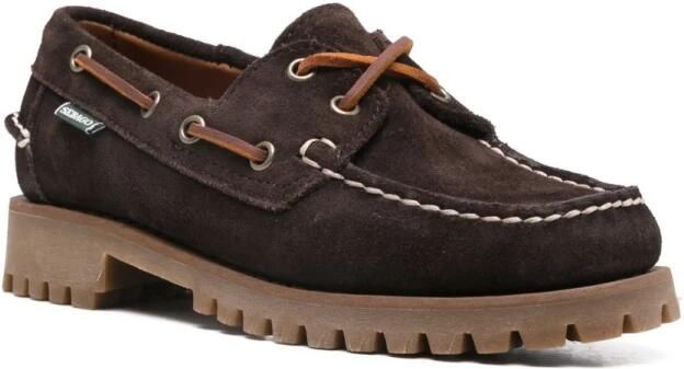 Sebago Bruine Suède Veterschoenen