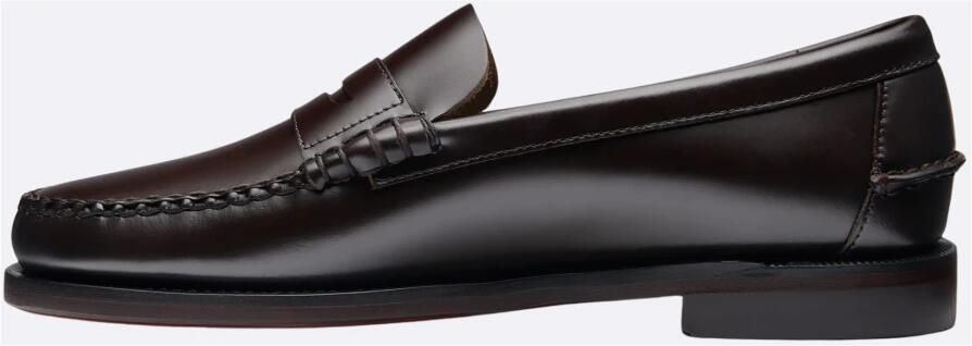 Sebago Bruine Loafer Schoen Leer Rubber Hak Brown Heren - Foto 13