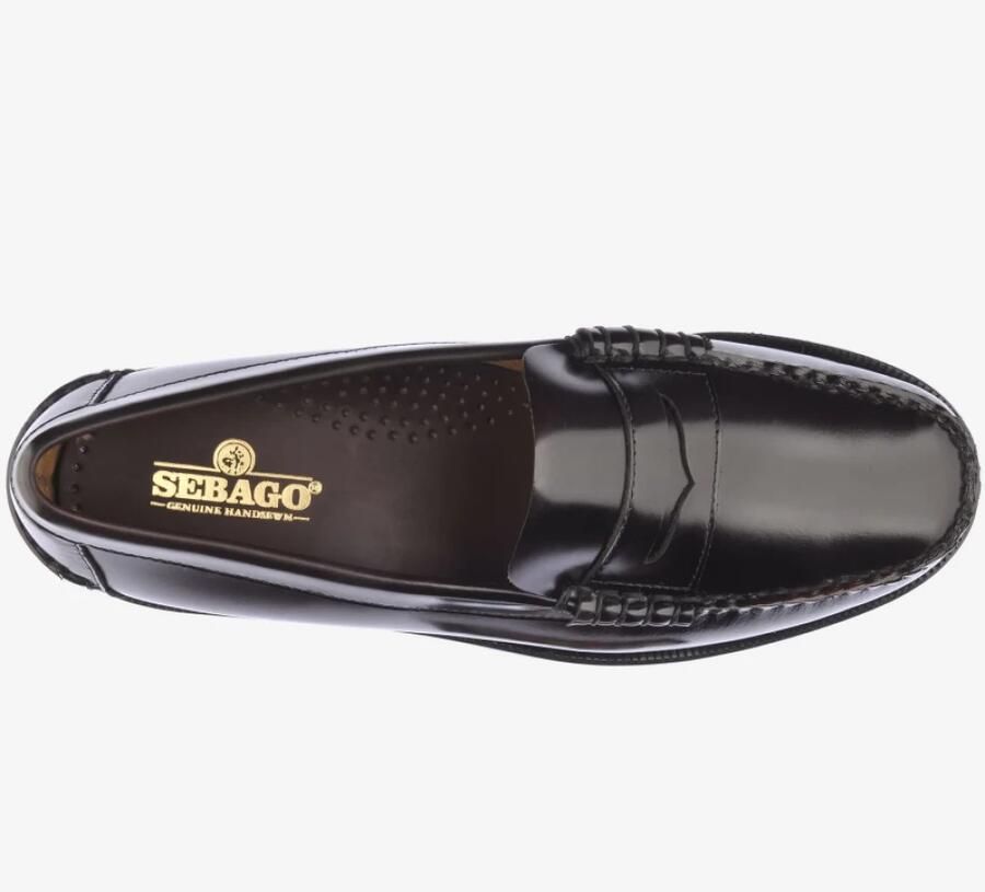 Sebago Klassieke Bordeaux Mocassin met Decoratieve Stiksels