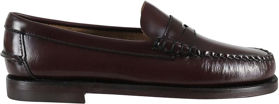 Sebago Klassieke Dan Zwarte Leren Loafer