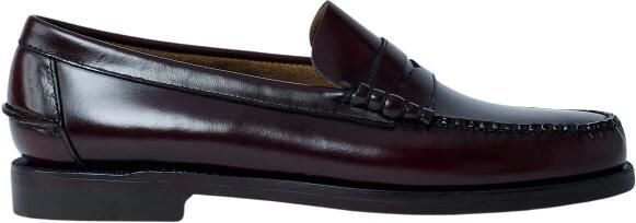 Sebago Klassieke Bordeaux Mocassin met Decoratieve Stiksels - Foto 5