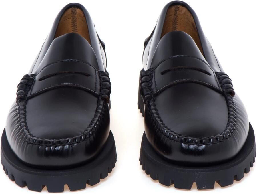 Sebago Zwarte leren platte schoenen voor het winterseizoen Black Dames - Foto 9