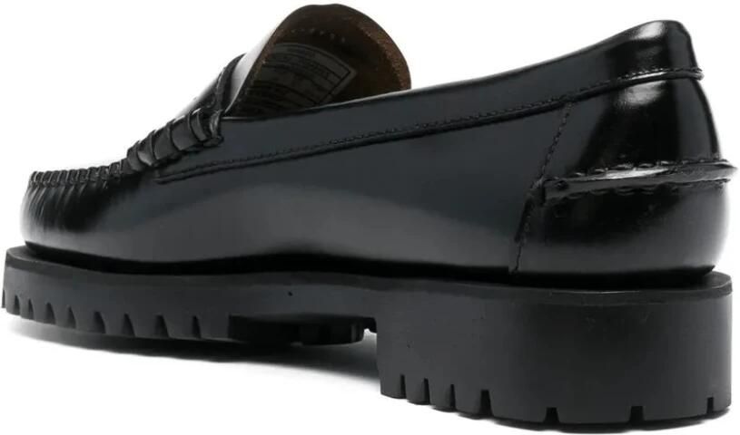 Sebago Zwarte leren platte schoenen voor het winterseizoen Black Dames - Foto 14